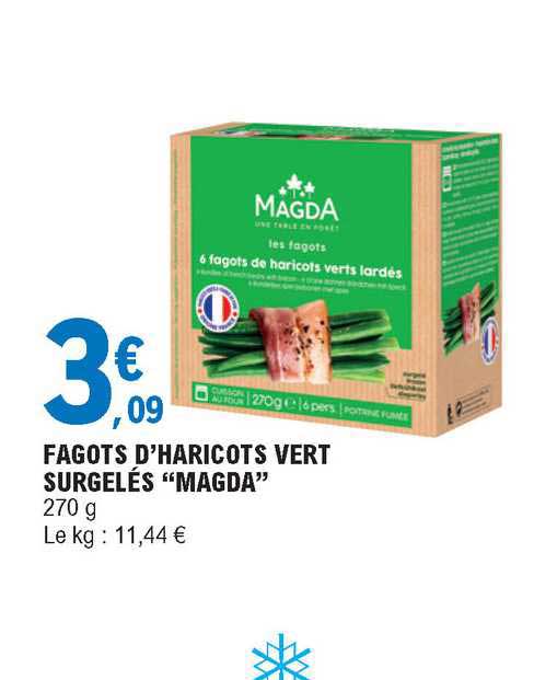 fagots d'haricots vert surgelés "magda"