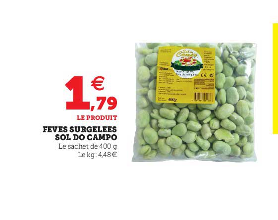 fèves surgelées sol do campo