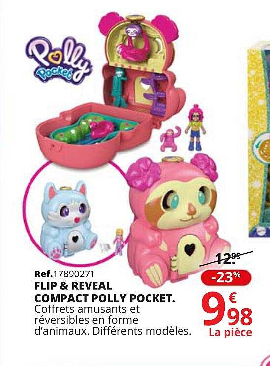 flip & reveal compact polly pocket