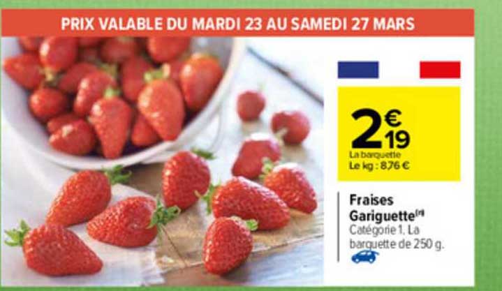 fraises gariguette