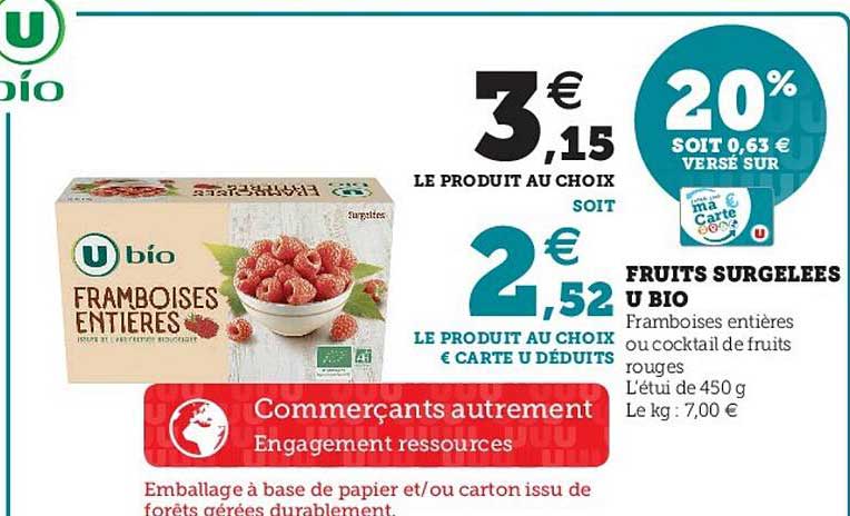 Fruits Surgelées U Bio