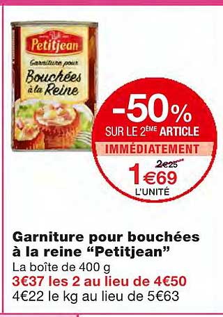 garniture pour bouchées à la reine "petitjean"