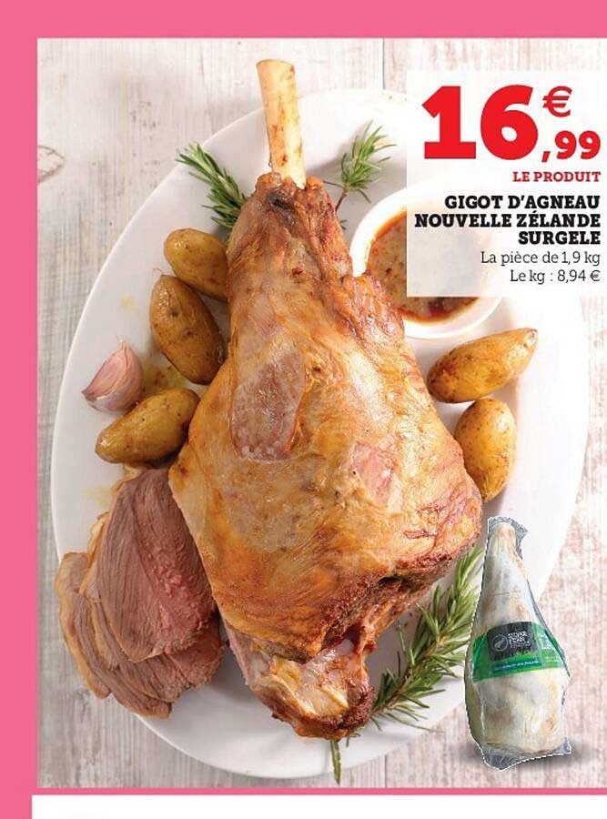 gigot d'agneau nouvelle zélande surgelé