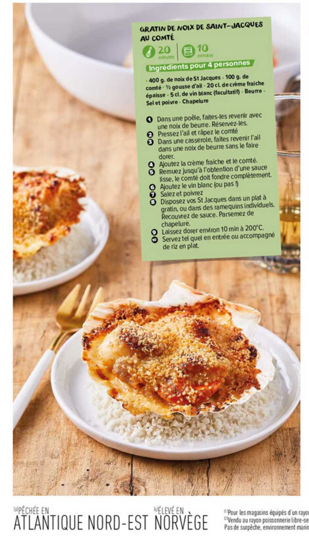 Gratin De Noix De Saint-jacques Au Comté