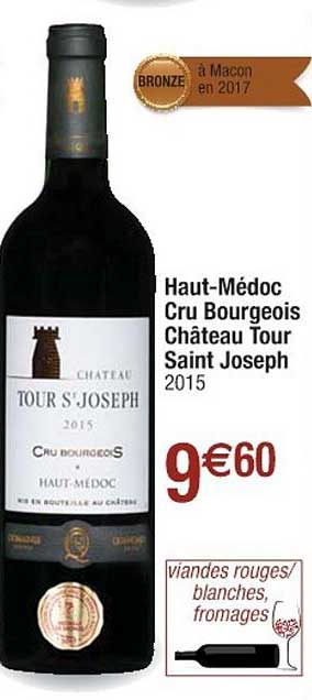 haut-médoc cru bourgeois château tour saint joseph