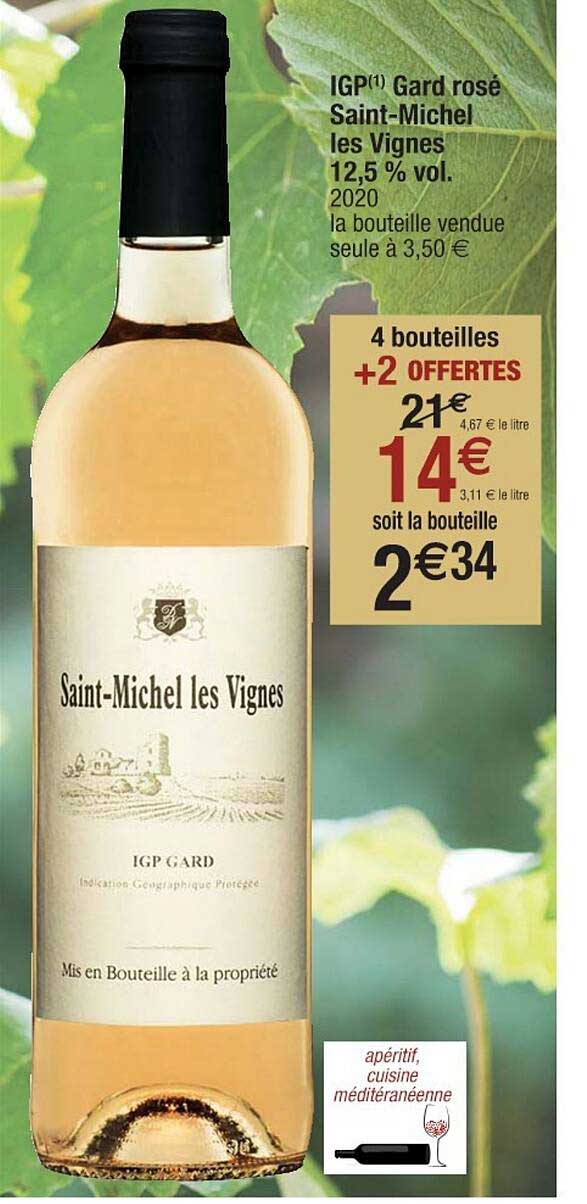 igp gard rosé saint-michel les vignes 12,5% vol. 2020