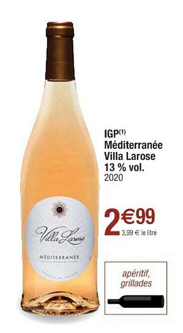 igp méditerranée villa larose 13% vol. 2020