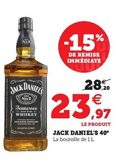 jack daniel's 40°