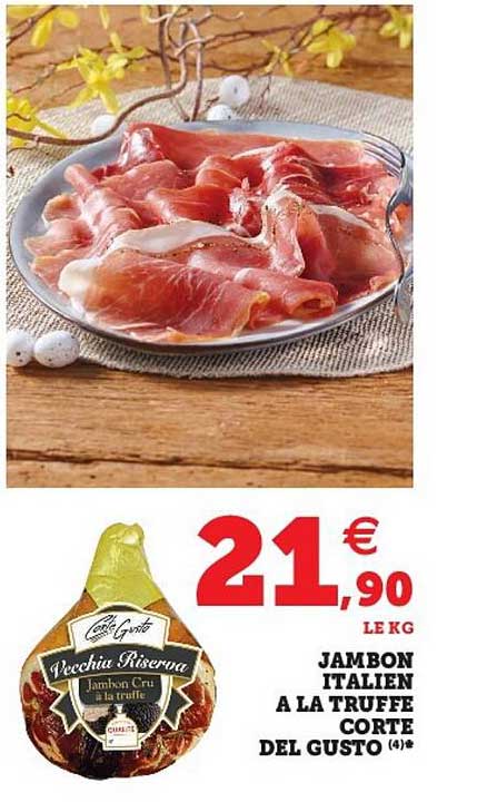 jambon italien à la truffe corte del gusto