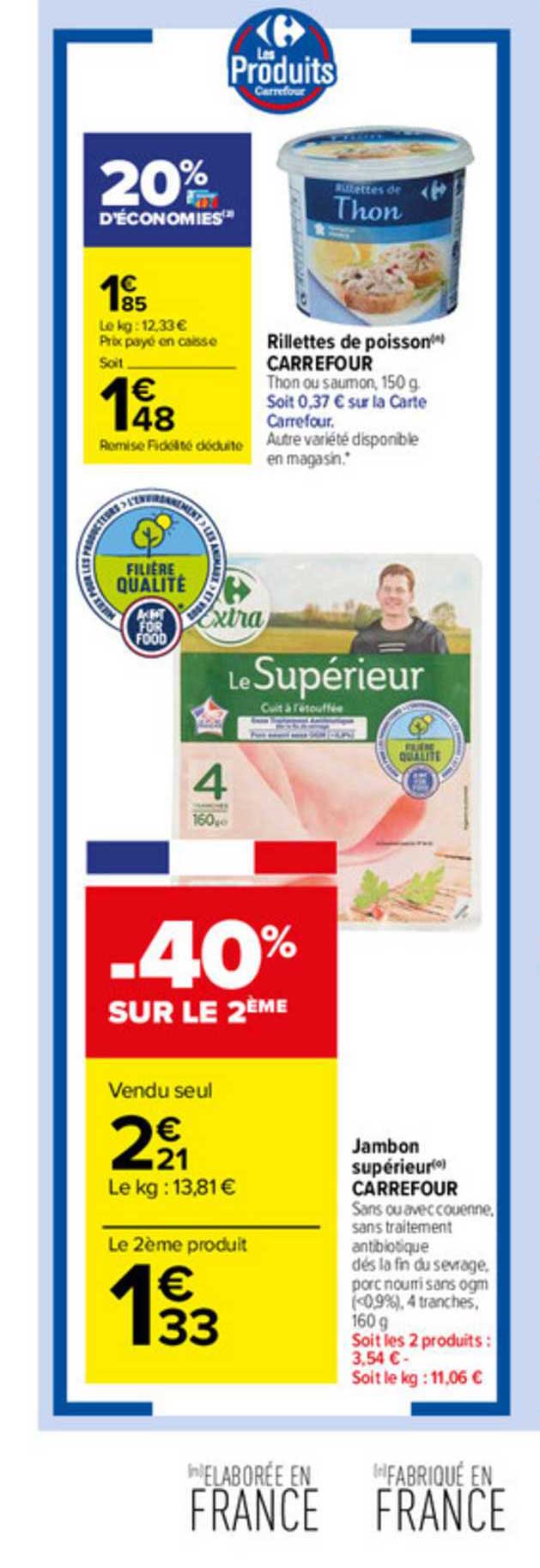 Jambon Supérieur Carrefour