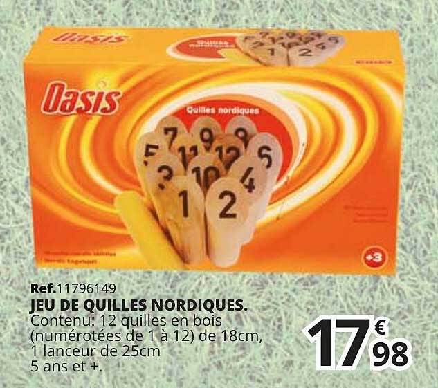 jeu de quilles nordique oasis