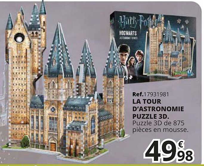 la tour d'astronomie puzzle 3d harry potter