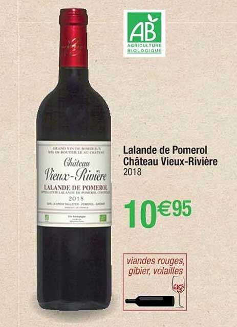 lalande de pomerol château vieux-rivière 2018