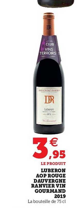 luberon aop rouge dauvergne ranvier vin gourmand