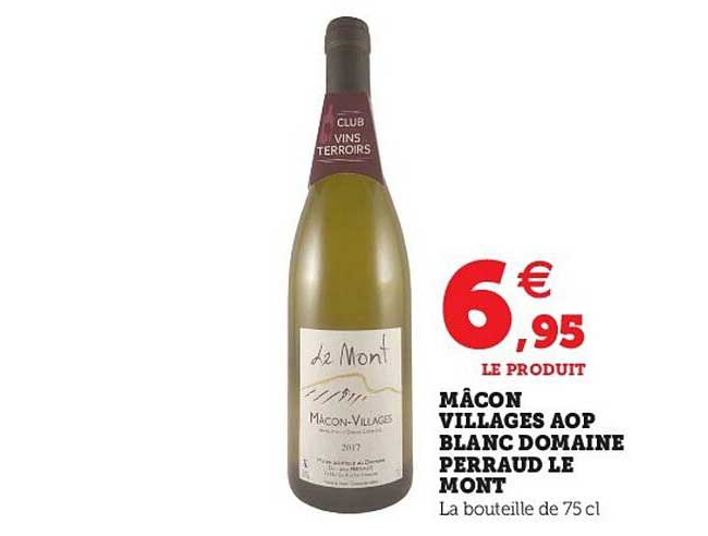 mâcon villages aop blanc domaine perraud le mont
