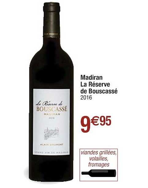 madiran la réserve de bouscassé 2016