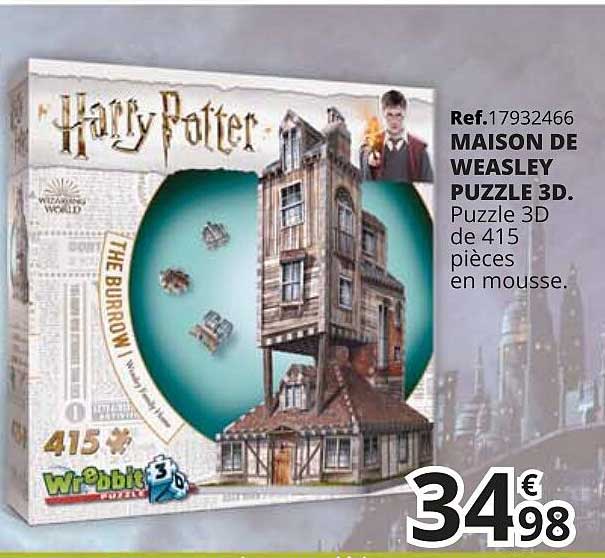 maison de weasley puzzle 3d harry poter
