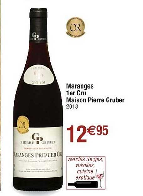 Maranges 1er Cru Maison Pierre Gruber