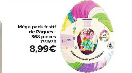 méga pack festif de pâques - 368 pièces