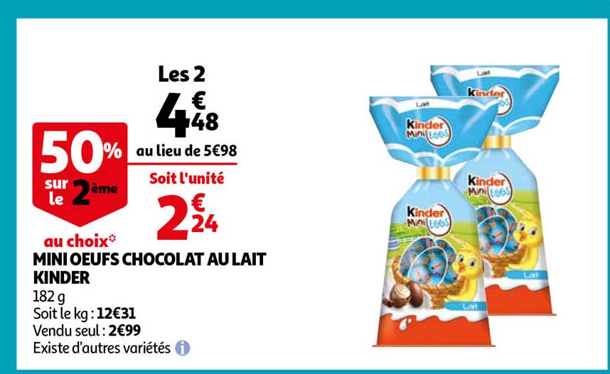 Mini Oeufs Chocolat Au Lait Kinder