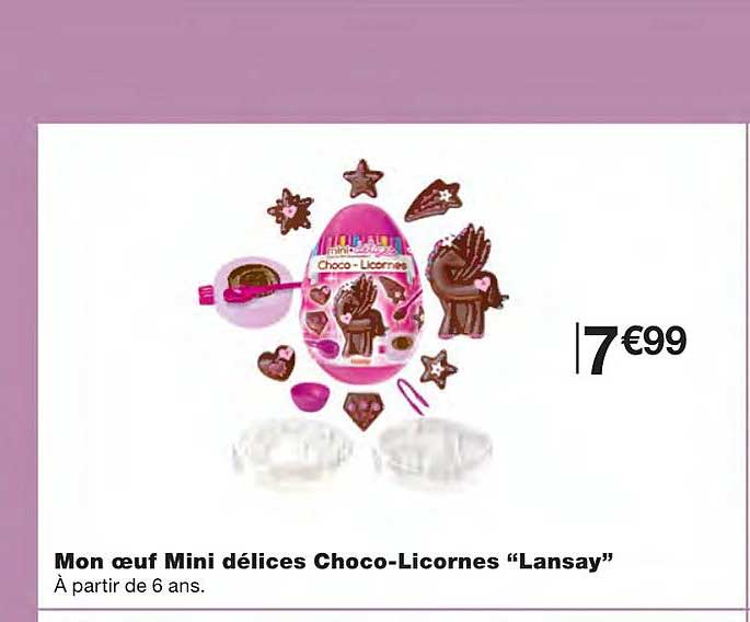 mon œuf mini délices choco-licornes "lansay"