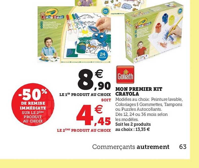 mon premier kit crayola goliath