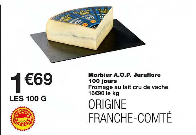 morbier a.o.p. juraflore 100 jours