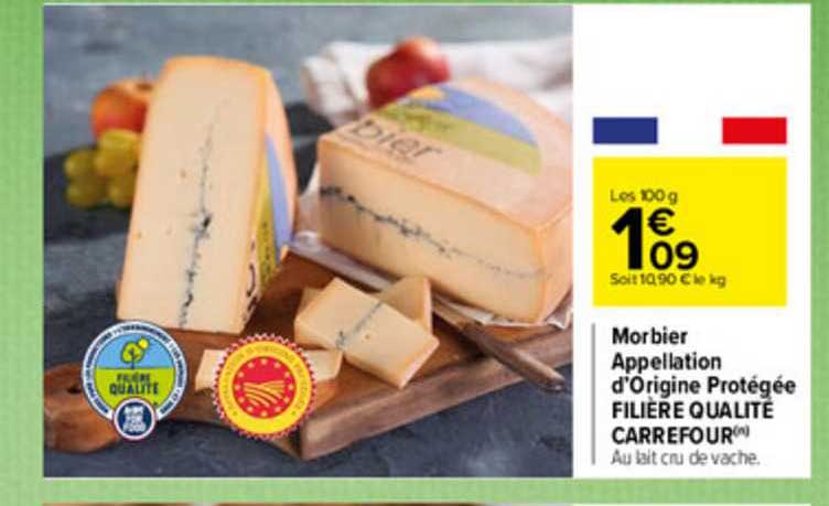 morbier appellation d'origine protégée filière qualité carrefour