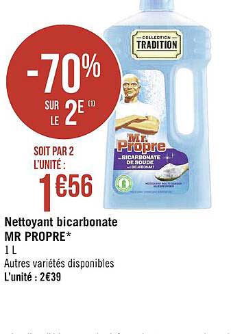 nettoyant bicarbonate mr propre