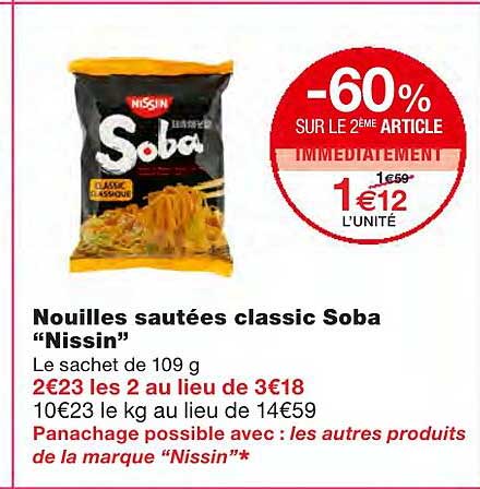 nouilles sautées classic soba "nissin"