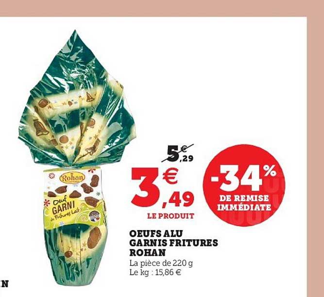 oeufs alu garnis fritures rohan