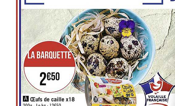 oeufs de caille x18