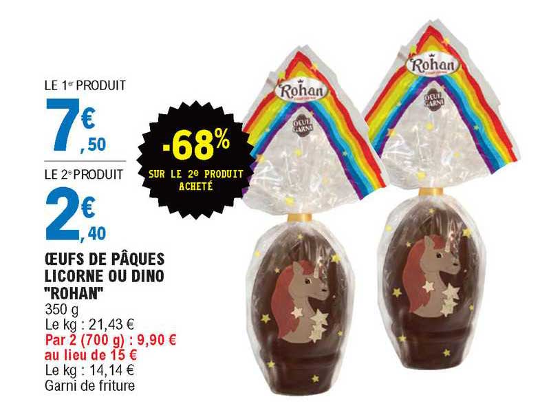 oeufs de pâques licorne ou dino "rohan"