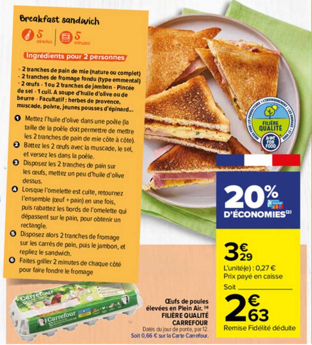 oeufs de poules élevées en plein air filière qualité carrefour