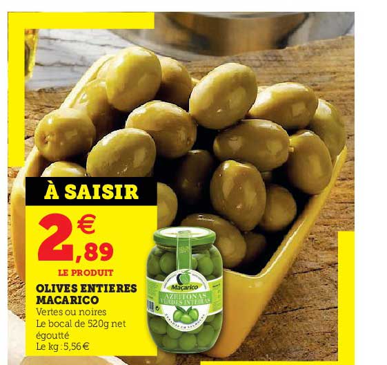 olives entières macarico