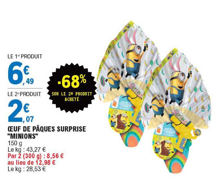 œuf De Pâques Surprise "minions"