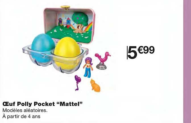 œuf polly pocket "mattel"
