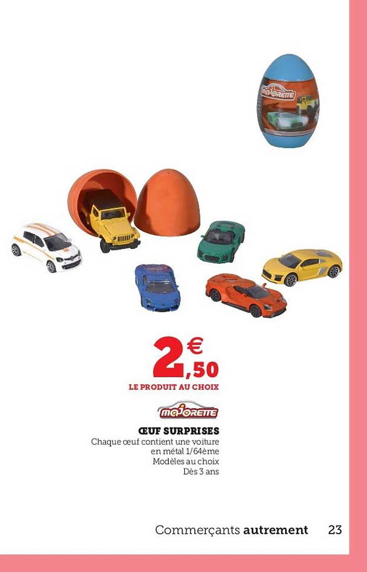 œuf surprises majorette