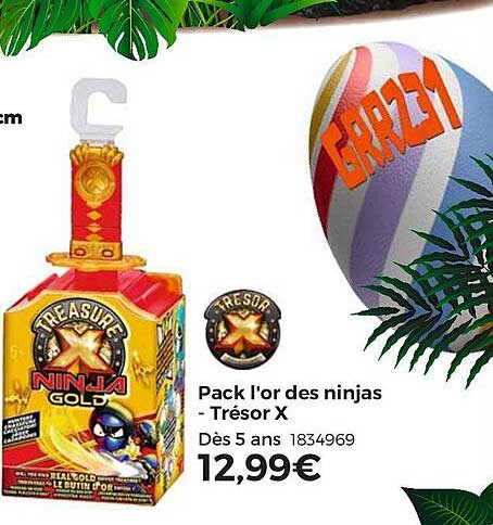 pack l'or des ninjas - trésor x