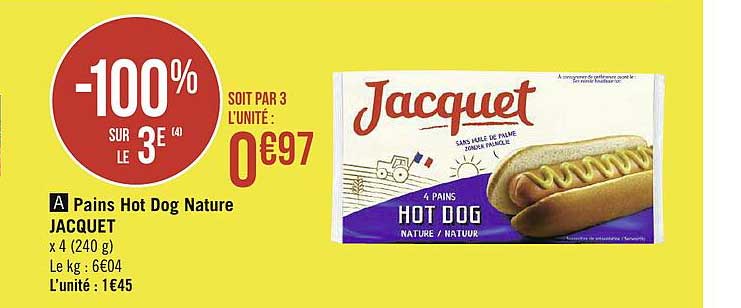 pain hot dog nature jacquet