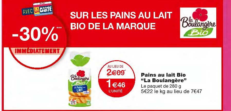 Pains Au Lait Bio "la Boulangère"