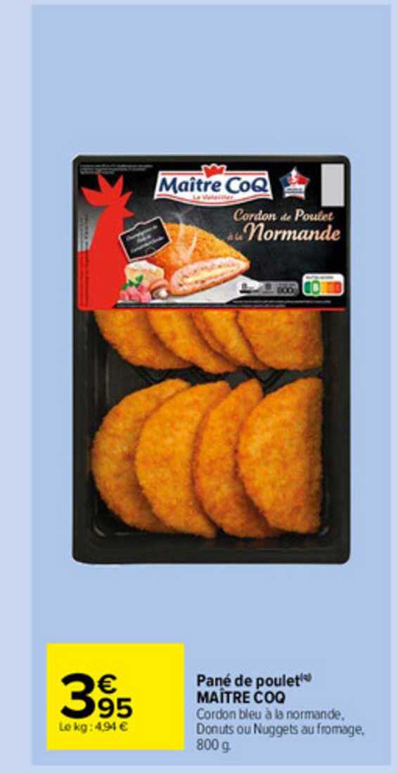 pané de poulet maître coq