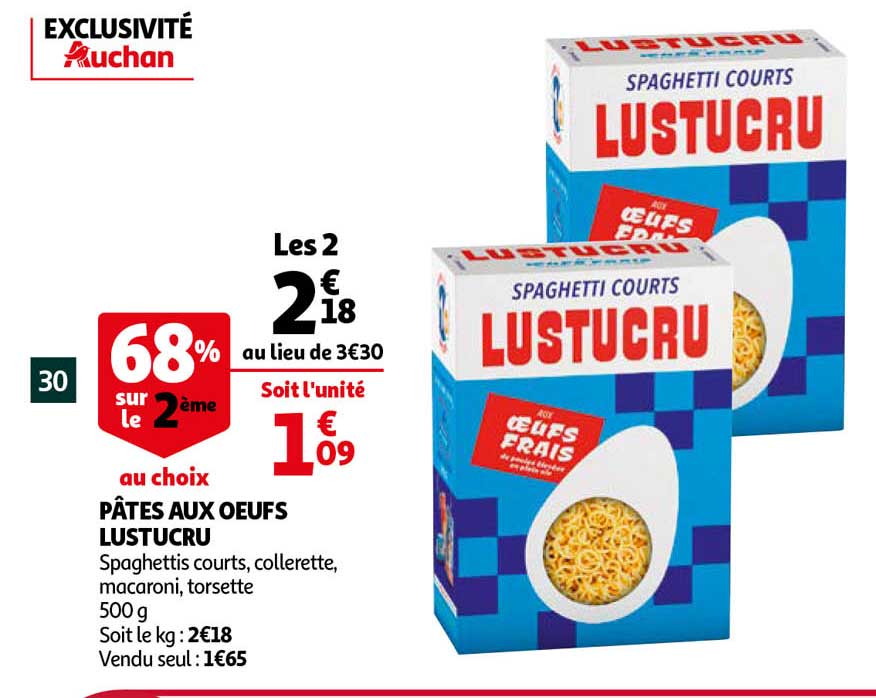 Pâtes Aux Oeufs Lustucru