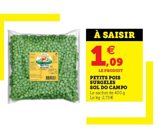 petits pois surgelés sol do campo