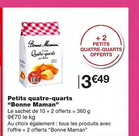 petits quatre-quarts "bonne maman"