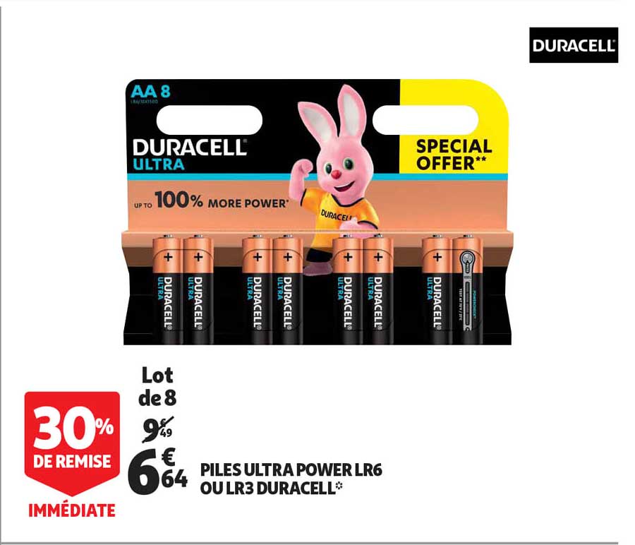 Piles Ultra Power Lr6 Ou Lr3 Duracell