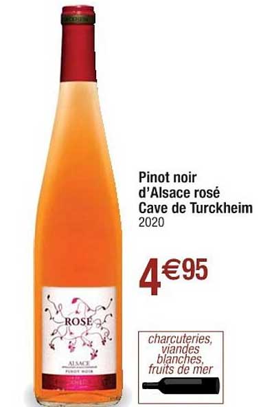 pinot noir d'alsace rosé cave de turckheim 2020