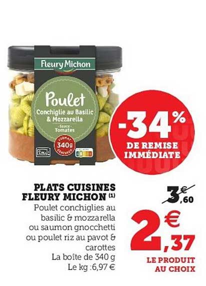 plats cuisinés fleury michon