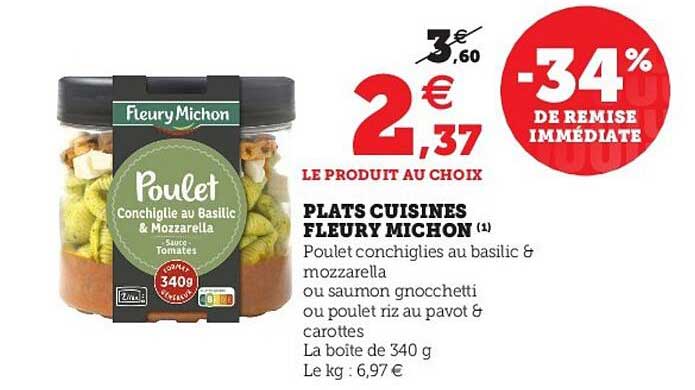 Plats Cuisinés Fleury Michon