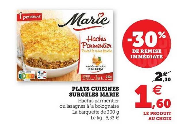 Plats Cuisinés Surgelés Marie